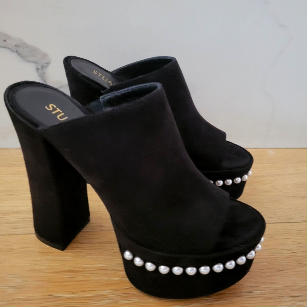 Stuart Weitzman Black Platform. Size 6. - image 1